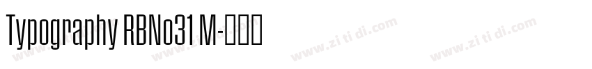 Typography RBNo31 M字体转换